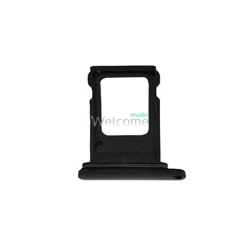 Держатель sim-карты iPhone XR black (dual sim)