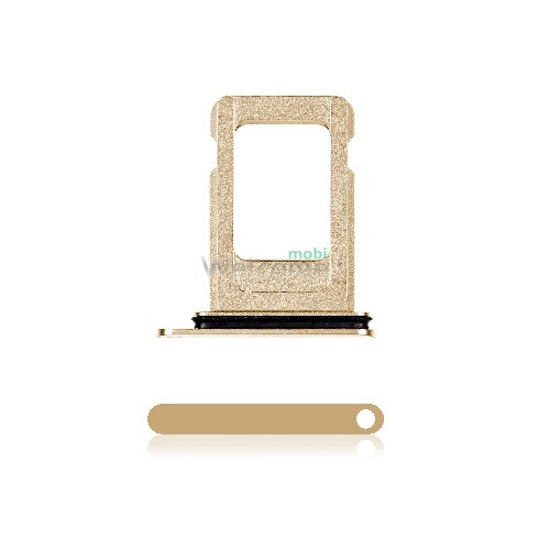 Держатель sim-карты iPhone 11 Pro,iPhone 11 Pro Max gold (one sim)