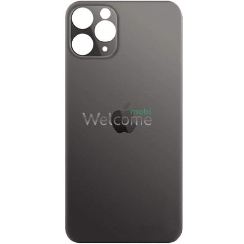 Задняя крышка (стекло) iPhone 11 Pro Max space gray (big hole)