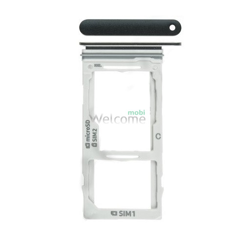 Тримач SIM-карти Samsung N960FD Galaxy Note 9 Duos midnight black (dual sim)