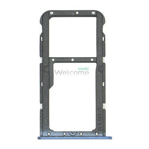 Держатель SIM-карты Huawei Honor 7X blue (dual sim)