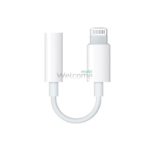 Адаптер Apple Lightning to 3.5mm Headphones, білий