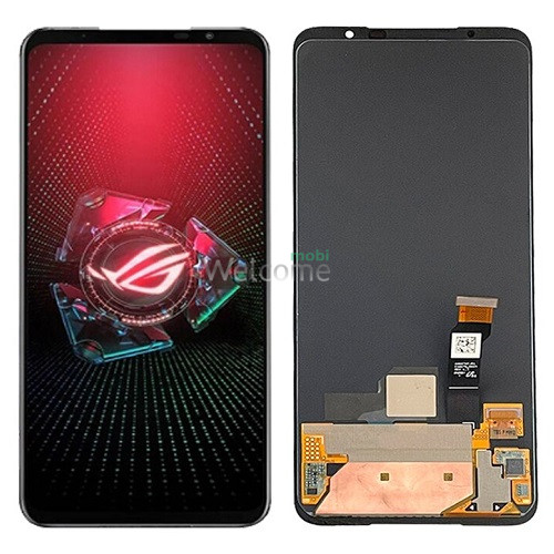 Дисплей ASUS ROG Phone 5 (ZS673KS) в сборе с сенсором black (оригинал переклей)
