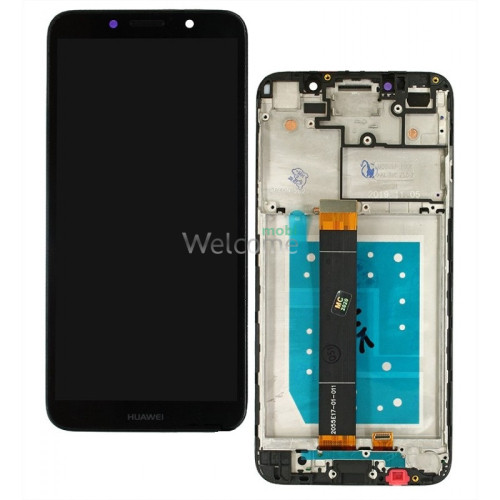 Дисплей Huawei Y5p 2020/Honor 9S в зборі з сенсором та рамкою black
