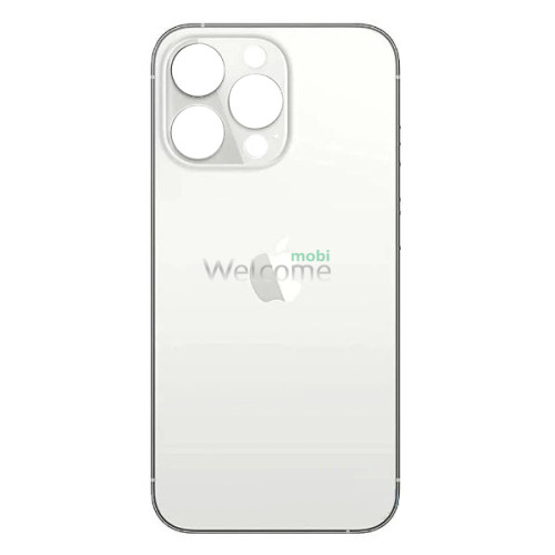 Задняя крышка (стекло) iPhone 13 Pro Max silver (big hole)