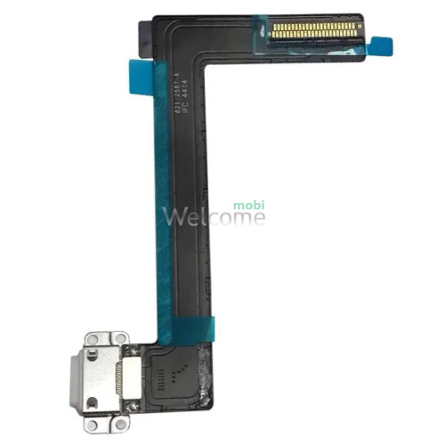 Шлейф iPad Air 2 коннектора зарядки, с компонентами, white