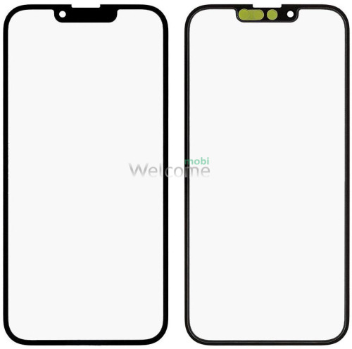 Скло корпуса iPhone 13/iPhone 13 Pro з OCA-плівкою black (Original PRC)