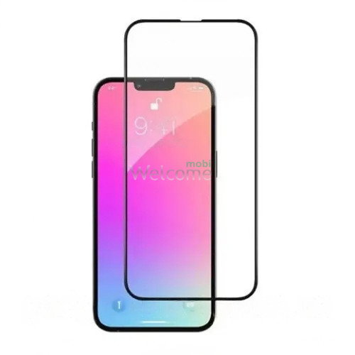 Скло iPhone 14 Pro Max/15 Plus/16 Plus 6.7 (0.3 мм, 5D/10D, чорне) ТОП