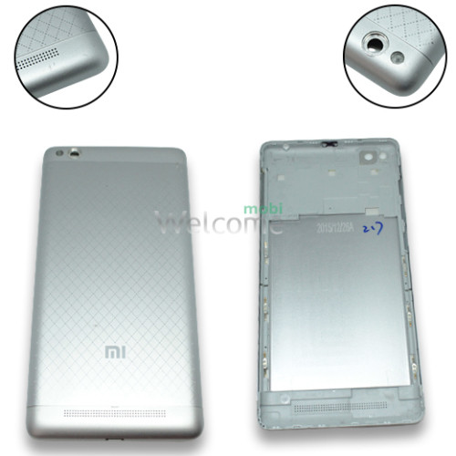 Задня кришка Xiaomi Redmi 3 grey (зі склом камери) (УЦІНКА)