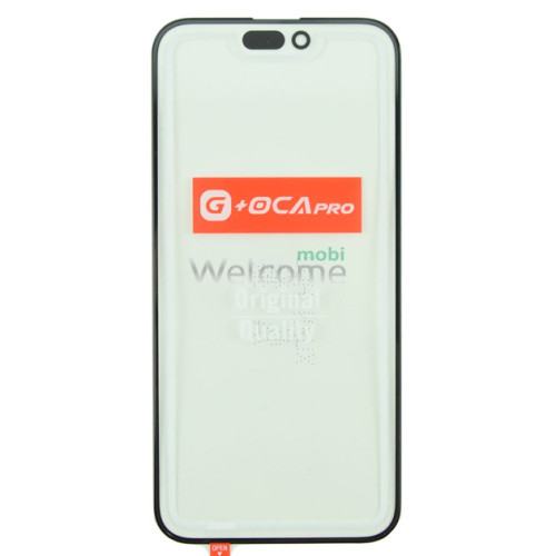 Скло корпуса G + OCA Pro iPhone 15 Pro Max з OCA-плівкою black