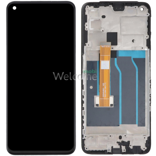 Дисплей Realme 7 5G (ver DI0649JN01 V05) в зборі з сенсором та рамкою black
