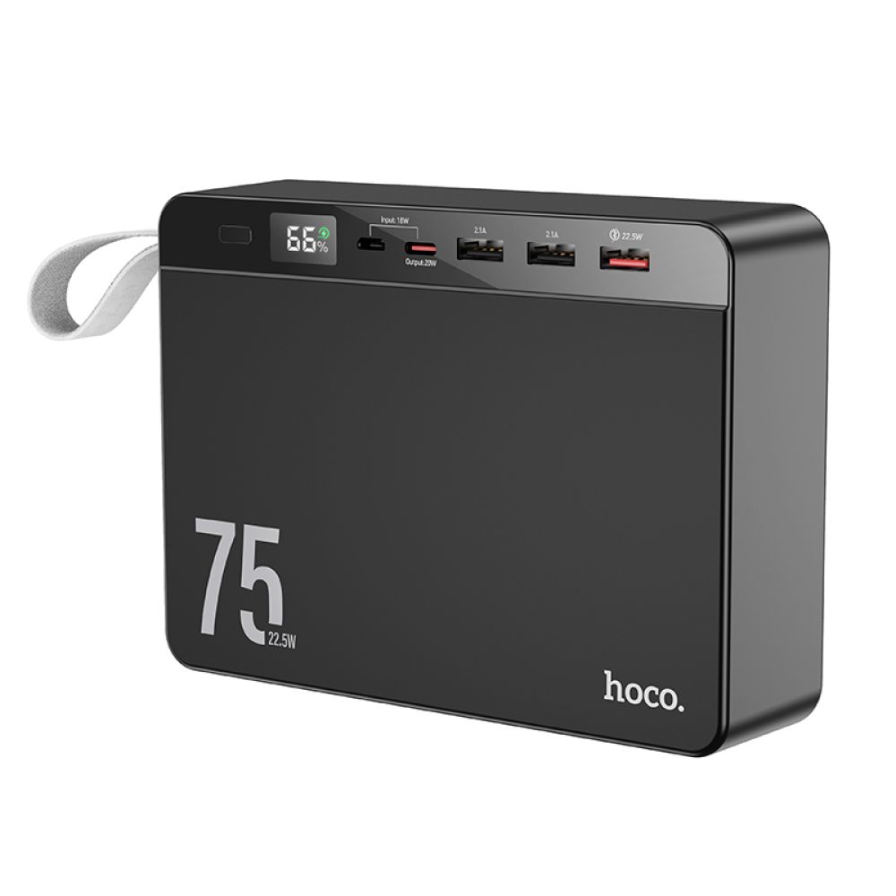 Універсальна Мобільна Батарея Power Bank Hoco J94 Overlord 22.5W 75000 mAh Колір Чорний