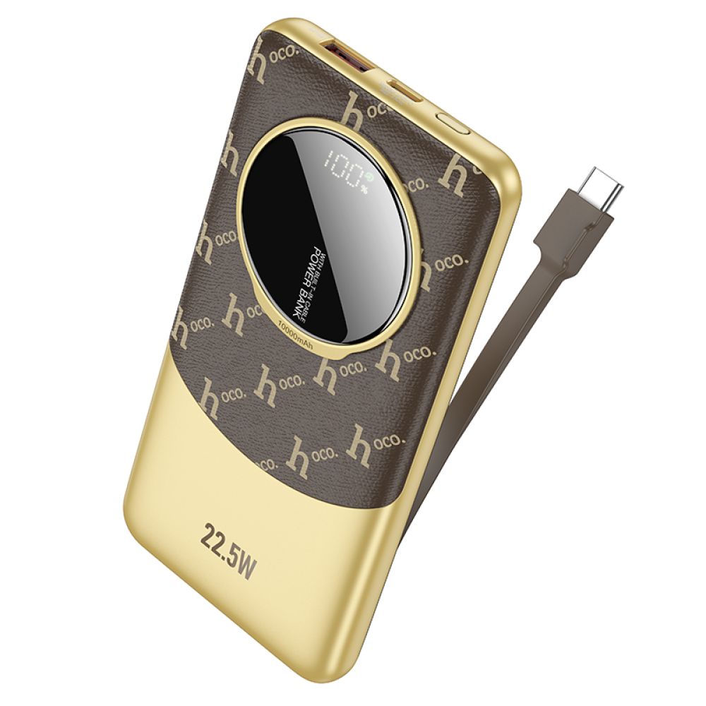 Універсальна Мобільна Батарея Power Bank Hoco Q29 Nobility 22.5W+PD20W with cable(Type-C) 10000mAh Колір Чорний