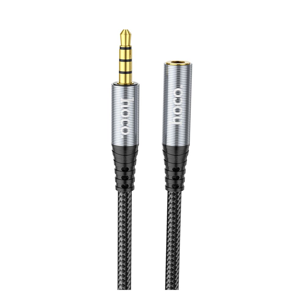 Кабель Aux Hoco UPA20 3.5 audio extension cable 2м Колір Cірий
