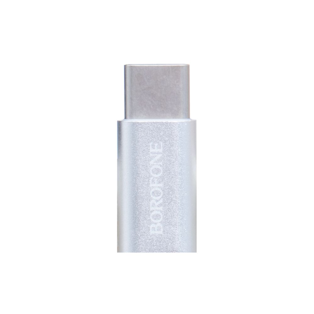 Перехідник Borofone BV4 Micro To Type-C Колір Сталевий