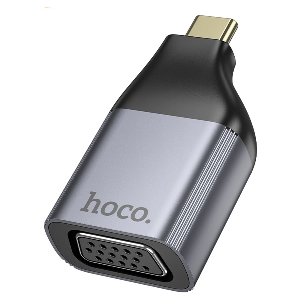 Перехідник Hoco UA34 Type-C to VGA 2K 60HZ Колір Сiрий